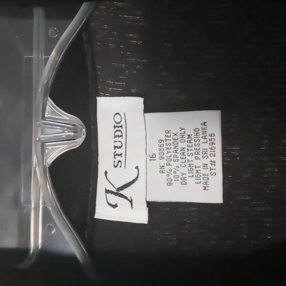 K Studio Dark Flowered Single Button Jacket Size … - image 3